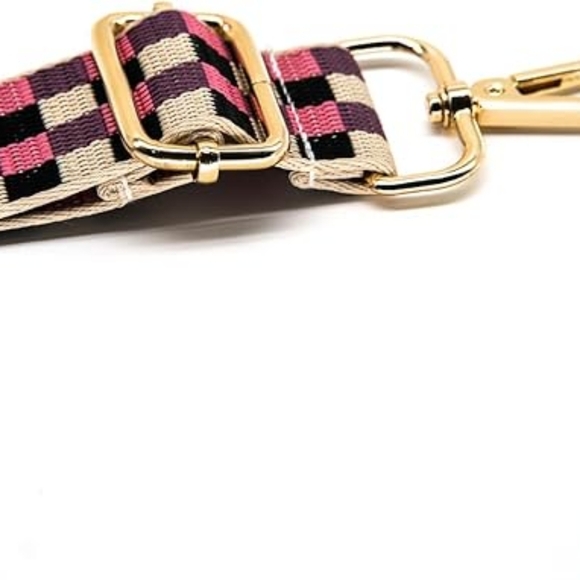 NWOT Checkered Adjustable Purse / Guitar Strap - Picture 4 of 4